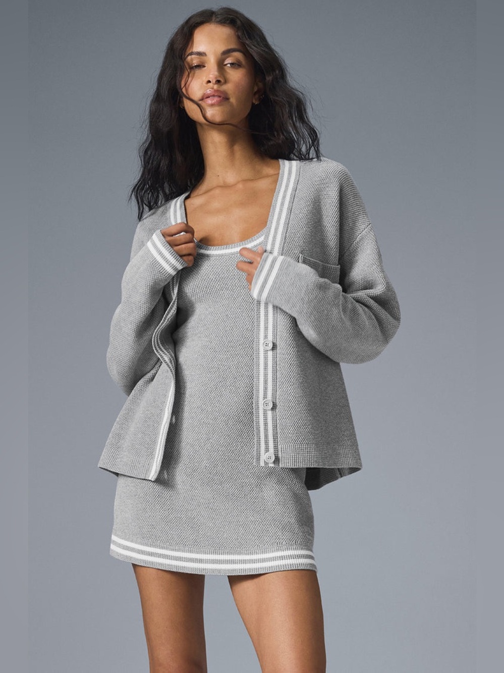 NEW Alo Tennis Club Sweater Knit Cardigan, Size M